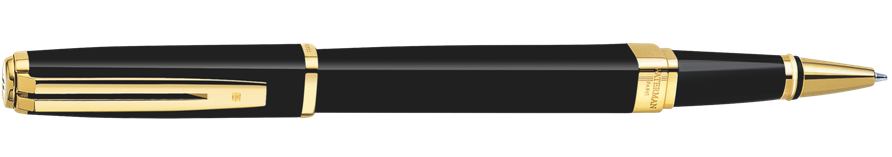 S0636990 Waterman Exception Ручка-роллер, цвет: Slim Black GT, стержень: Fblk (TF)