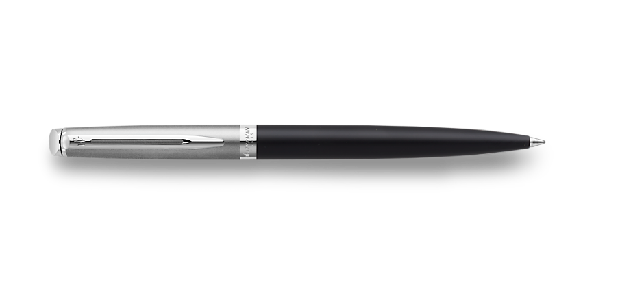 2146586 Waterman Hemisphere Шариковая ручка   Entry Point Stainless Steel with Black Lacquer в подарочной упаковке