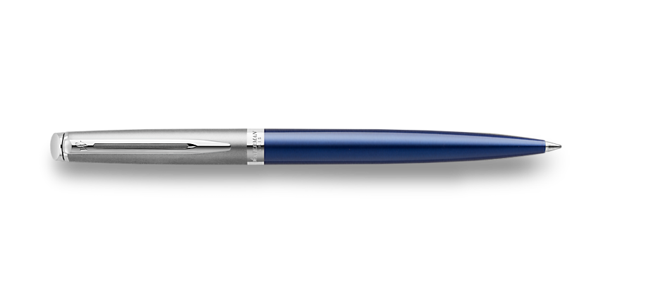 2146619 Waterman Hemisphere Шариковая ручка   Entry Point Stainless Steel with Blue Lacquer в подарочной упаковке