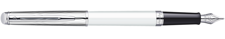 S0921250 Waterman Hemisphere Перьевая ручка   Deluxe, цвет: White CT, перо: F