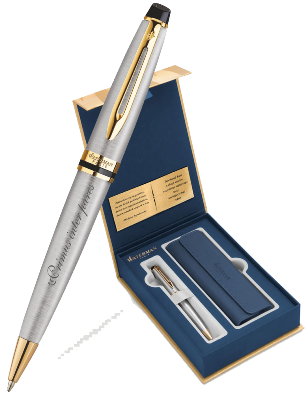 S0952000Gifts Waterman Expert Подарочный набор: Чехол и Шариковая ручка   Essential, St. Steel GT