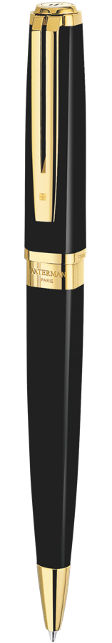 S0636960 Waterman Exception Шариковая ручка, цвет: Slim Black GT, стержень: Mblue